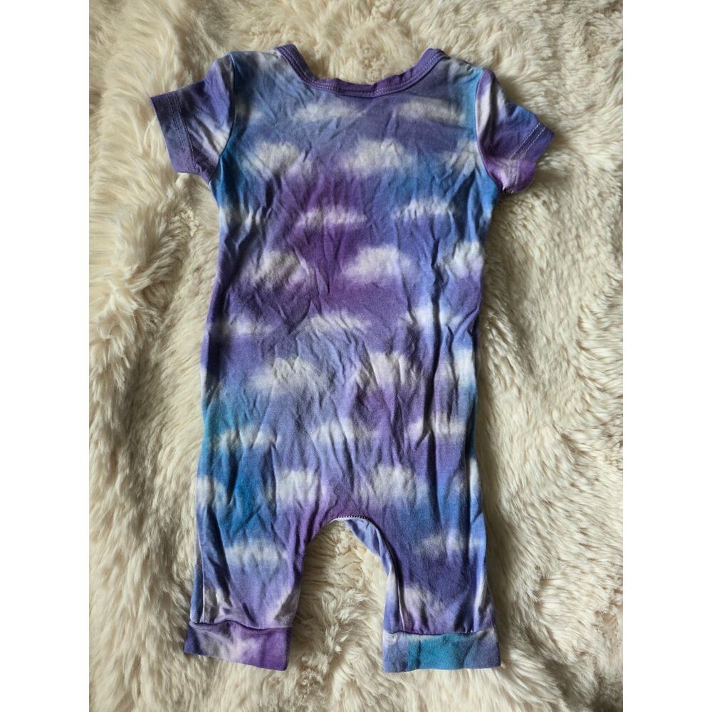Ready Set Romper Purple & Blue ombre with clouds size 3-6 Adaptive Fit One Piece - Picture 5 of 5